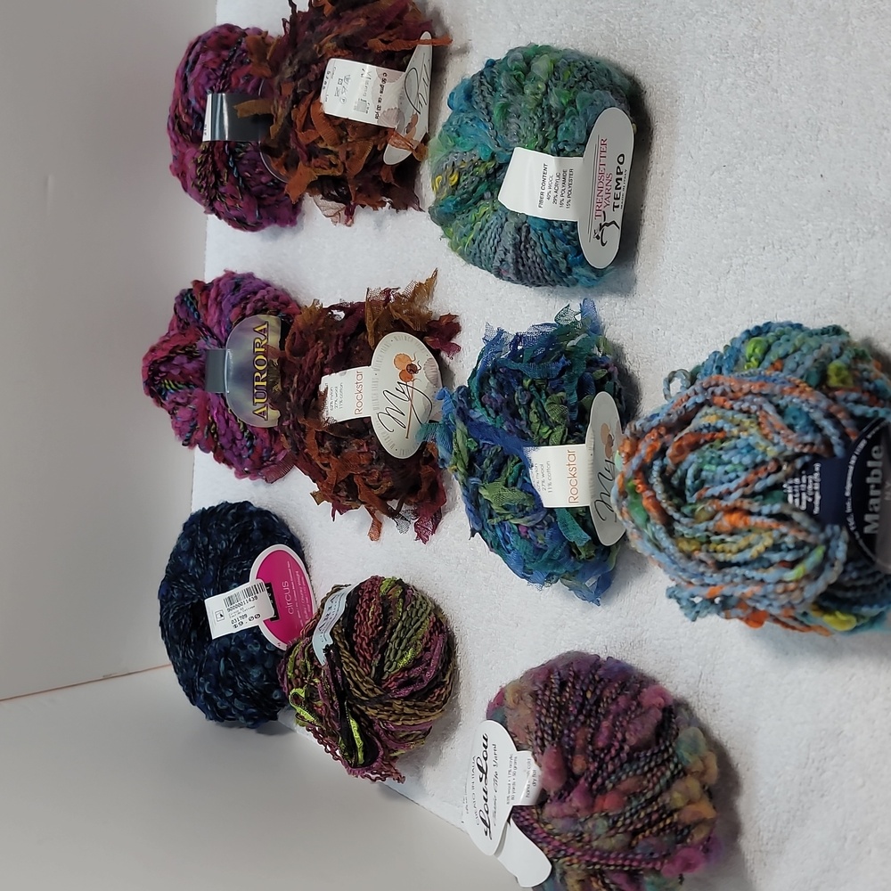 Lot of 10 fancy yarns